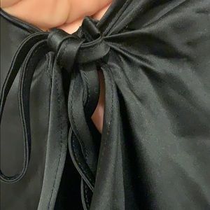 Black sexy silky short robe L Pink by VS